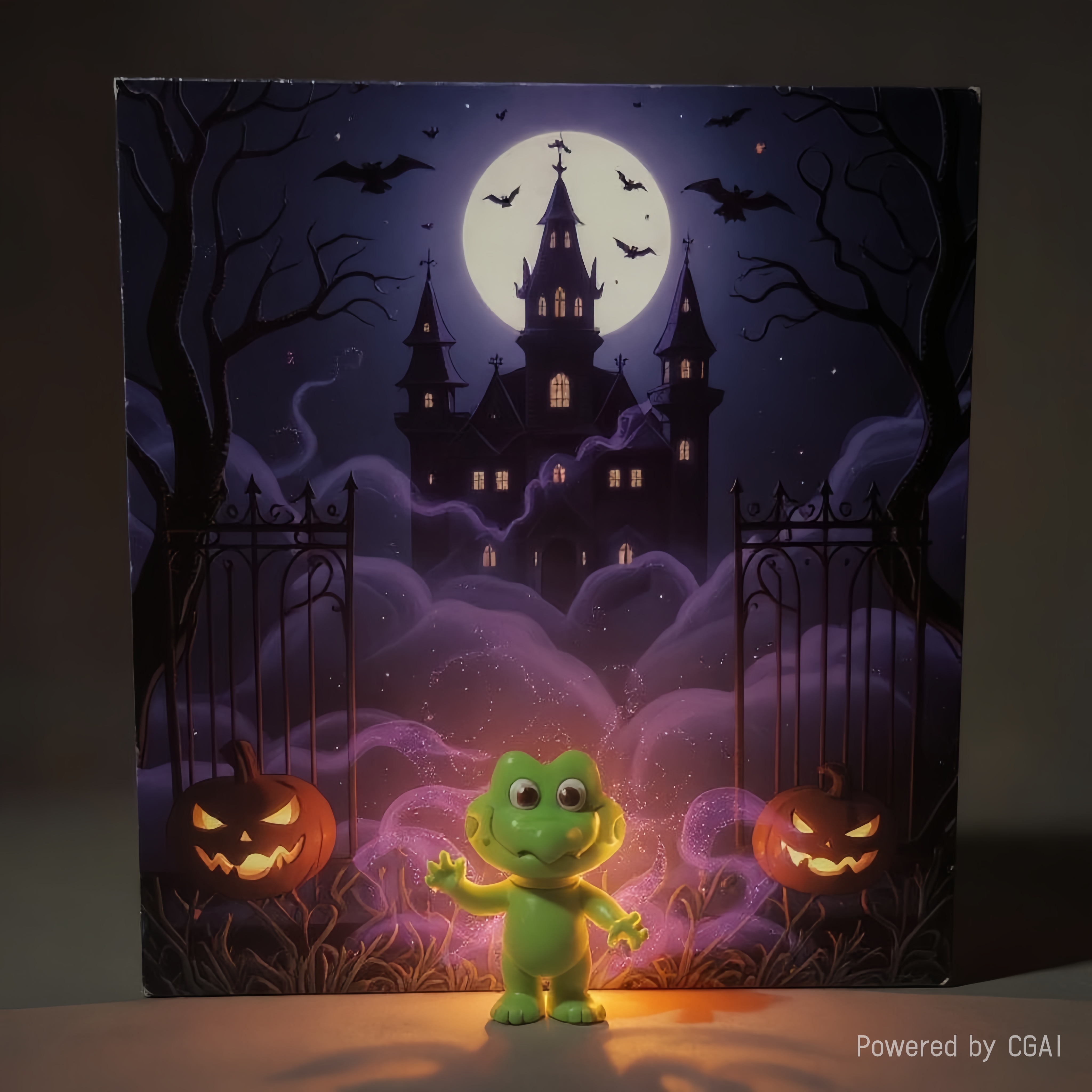 Halloween party decoration, Ghost Festival cross-border pumpkin ghost stickers, bar haunted house scene decoration props 085730966 Application Scenario