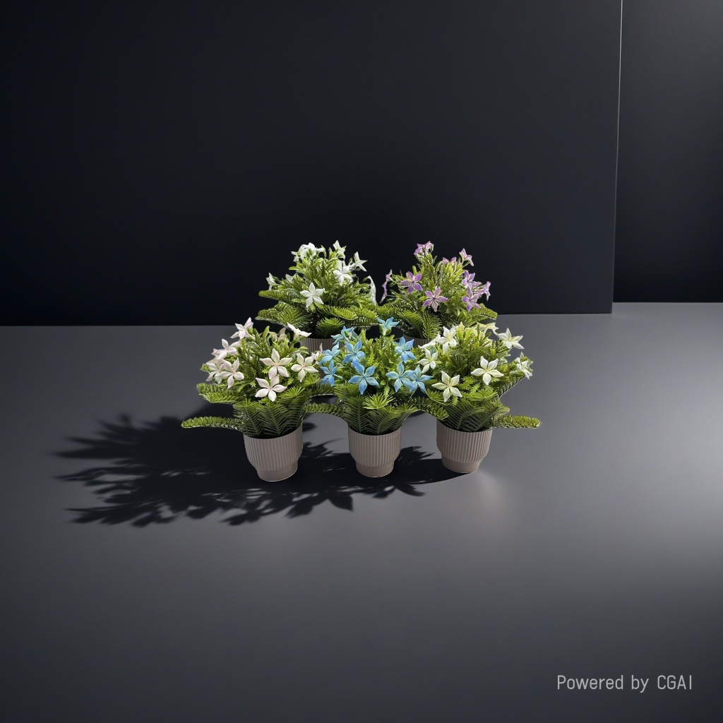 Simulated Phalaenopsis potted artificial flowers, plastic green plants, succulent plants, DIY simulated trees