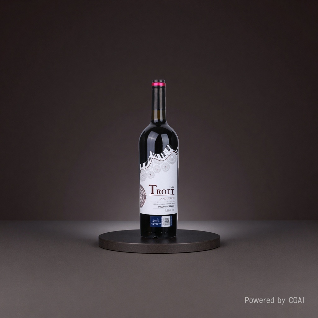 Wine glass wine bottle packaging box, alcohol disinfectant cotton pads, 180ml water bottle