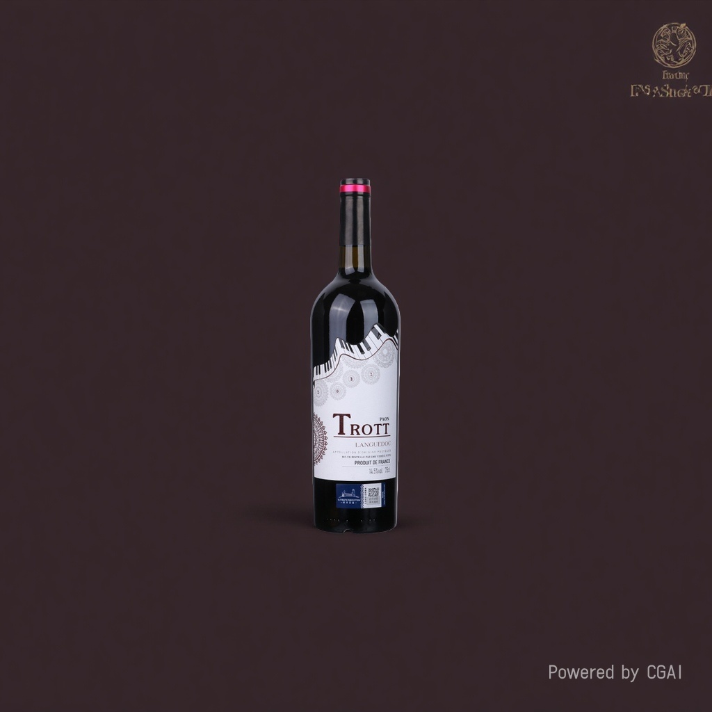 Wine glass wine bottle packaging box, alcohol disinfectant cotton pads, 180ml water bottle Specification image