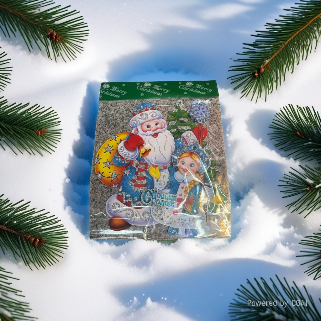 Christmas decorative paintings, party decoration, Christmas tree decorative stickers, multi-language three-dimensional decorative items customization details Picture