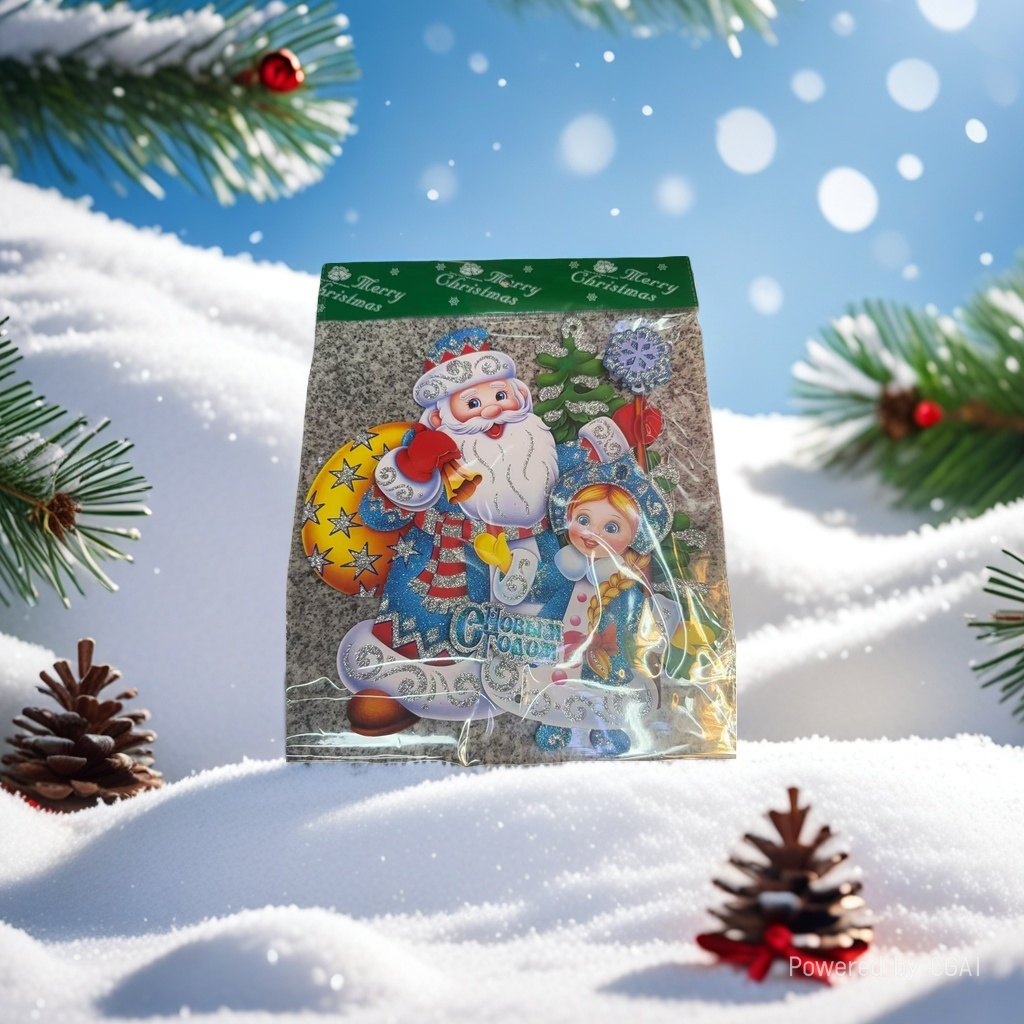 Christmas decorative paintings, party decoration, Christmas tree decorative stickers, multi-language three-dimensional decorative items customization Application Scenario