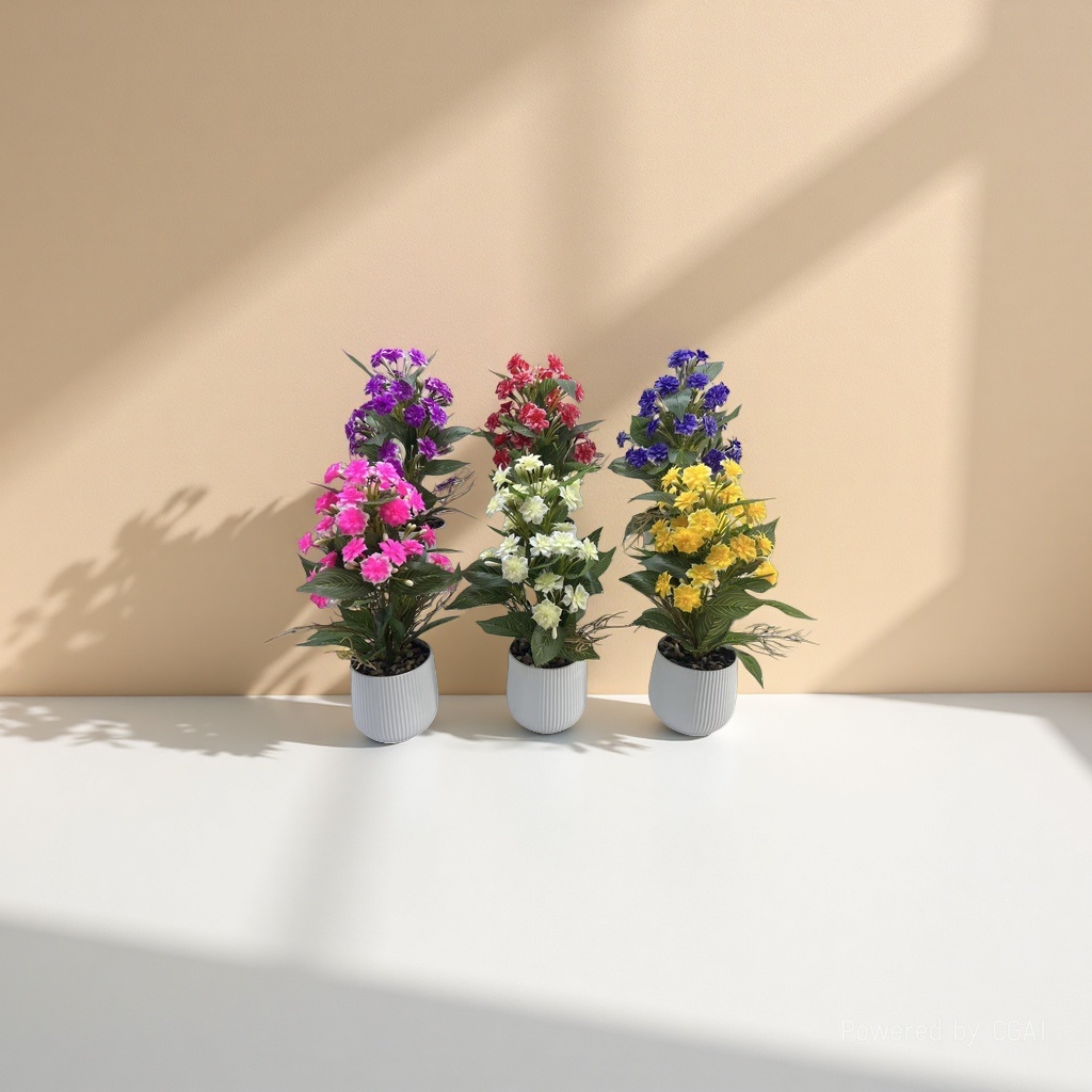 The core of the everlasting baby's breath Daisy, a simulated plastic flower specimen of the Life Waterfall details Picture