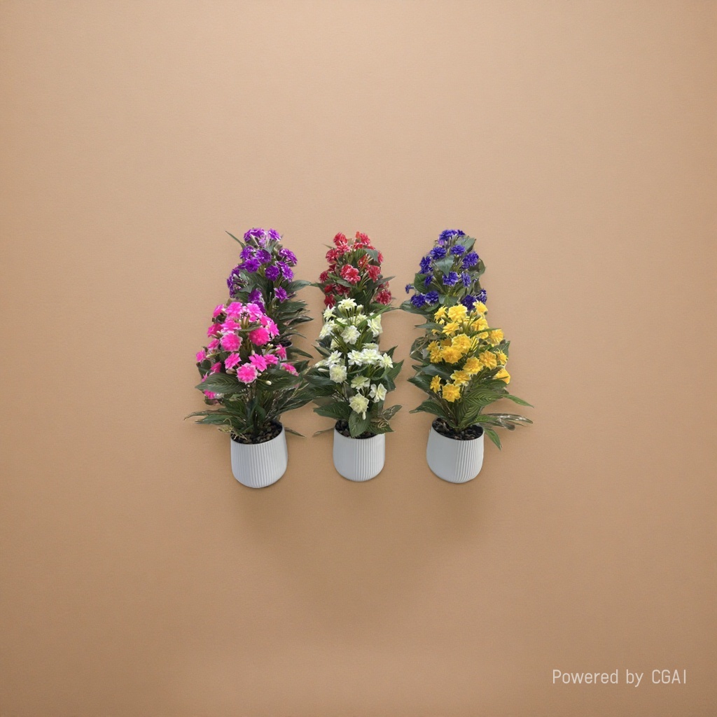 The core of the everlasting baby's breath Daisy, a simulated plastic flower specimen of the Life Waterfall Application Scenario