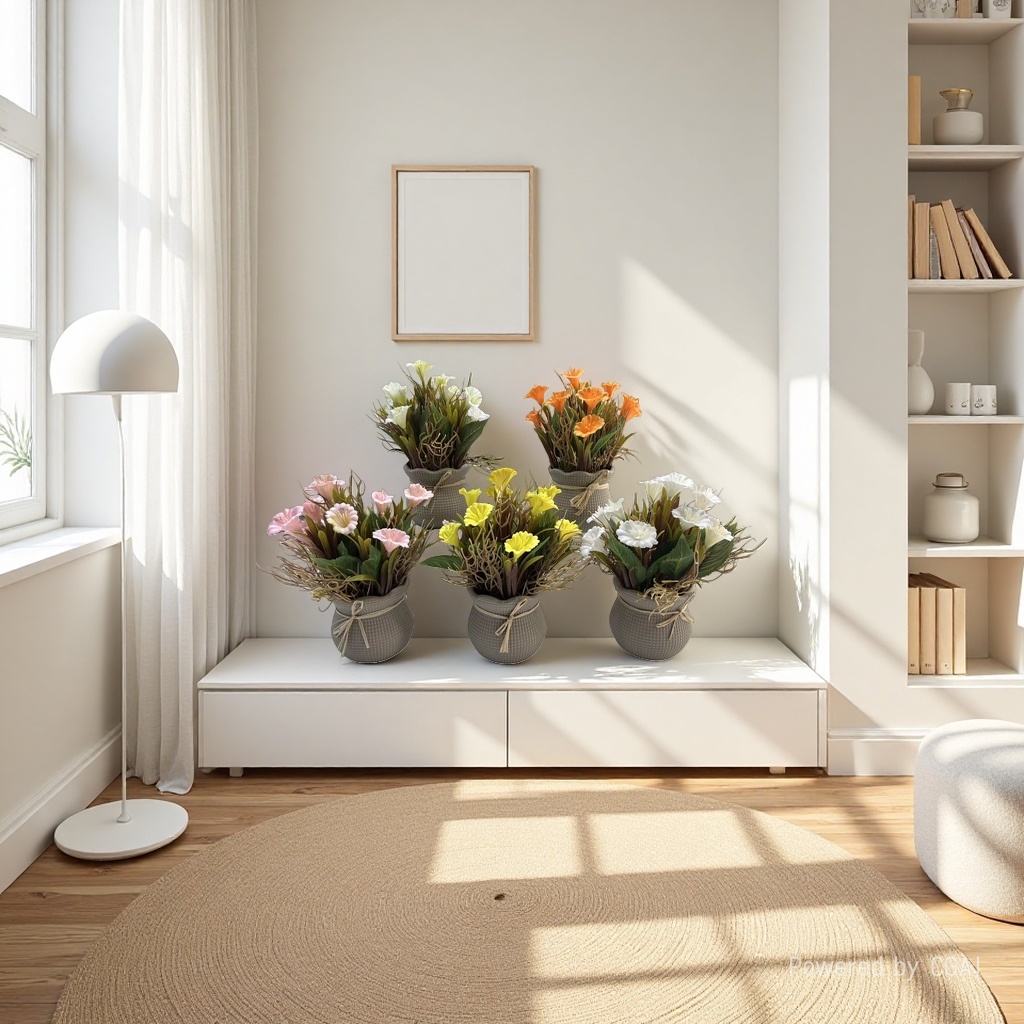Traveler's Banana Nordic-style reed simulation potted mini realistic green plant interior decoration Specification image