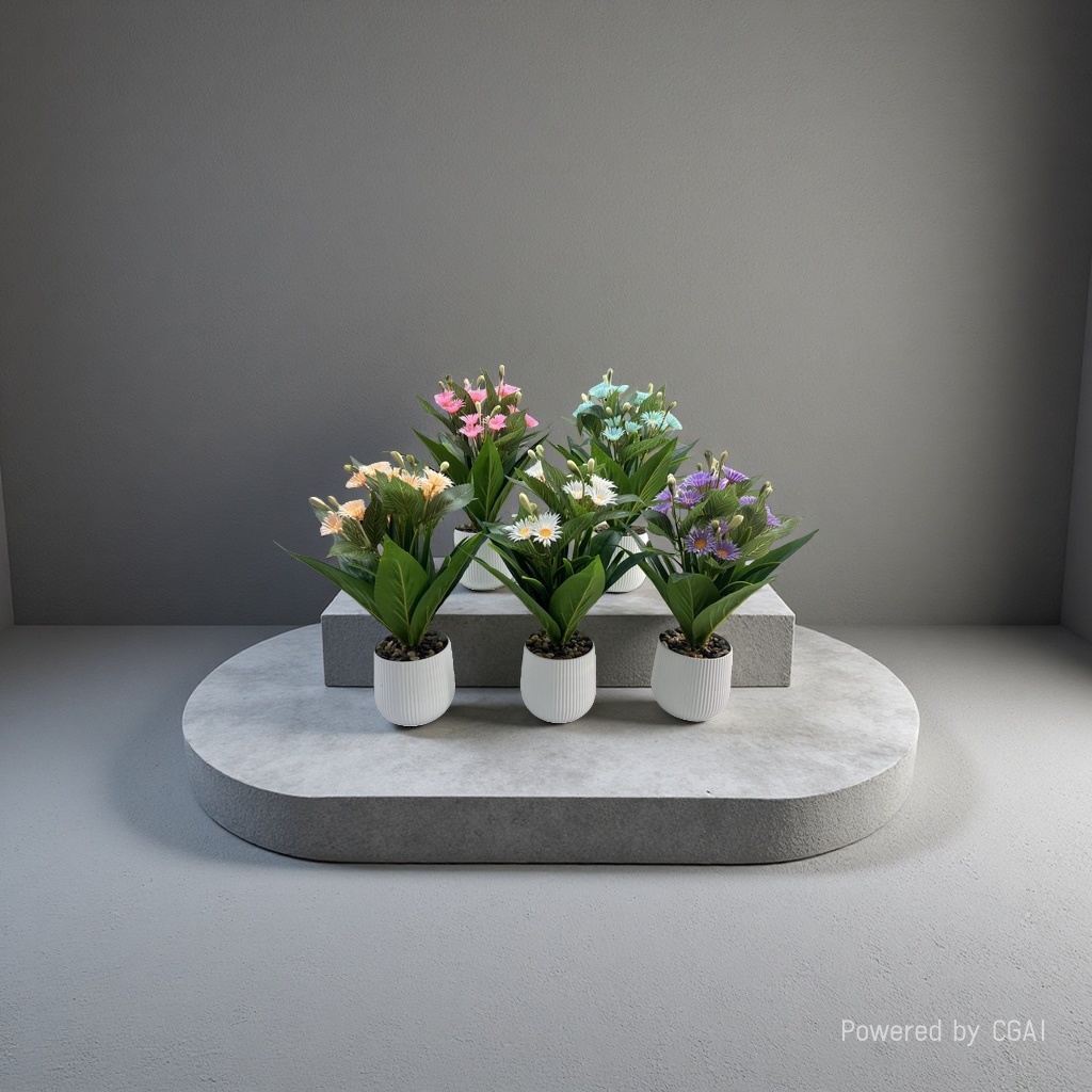Artificial Phalaenopsis potted plant, plastic green plant, succulent plant, DIY artificial tree 091107828 Application Scenario