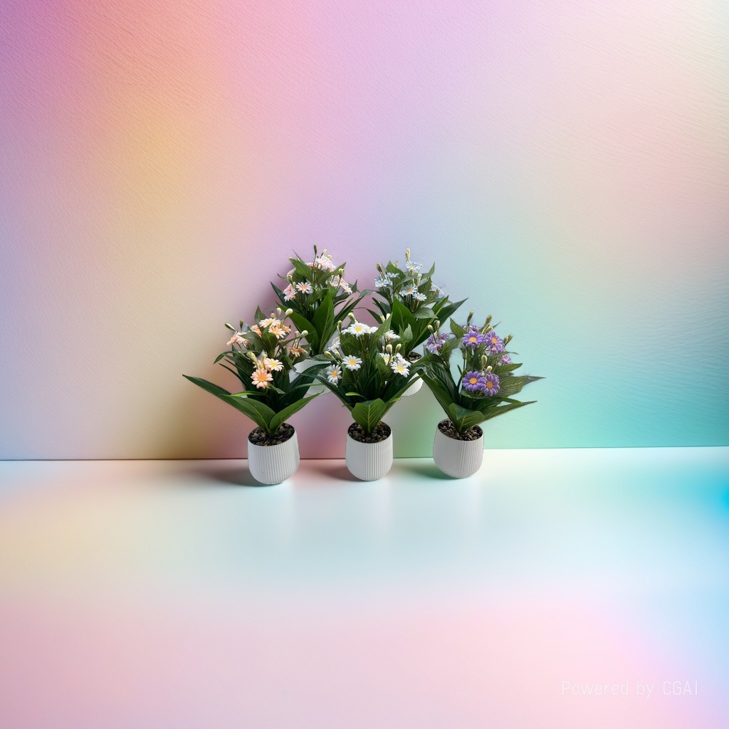 Artificial Phalaenopsis potted plant, plastic green plant, succulent plant, DIY artificial tree 091201354 details Picture