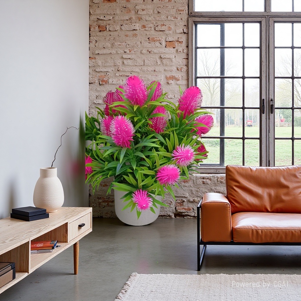Artificial Phalaenopsis potted plant, plastic green plant, succulent plant, DIY artificial tree 091413807 details Picture