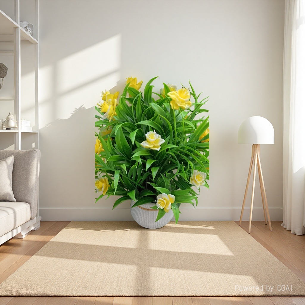 Artificial Phalaenopsis potted plant, plastic green plant, succulent plant, DIY artificial tree 093057170 Application Scenario