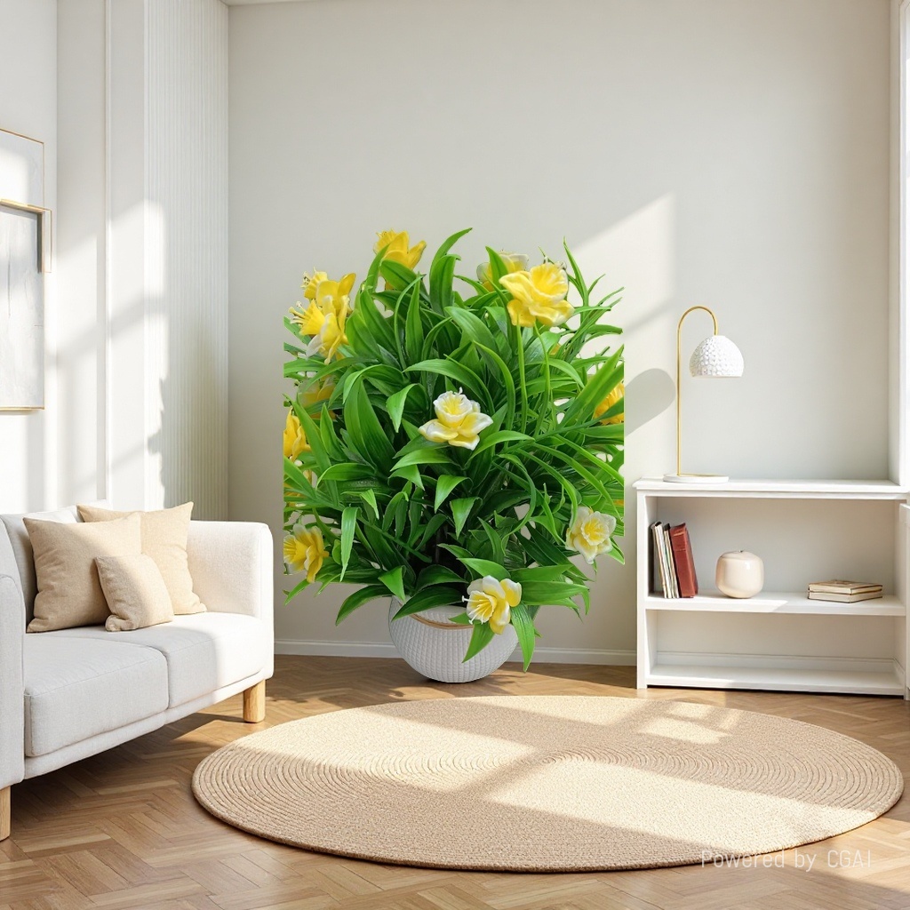 Artificial Phalaenopsis potted plant, plastic green plant, succulent plant, DIY artificial tree 093057170 Specification image