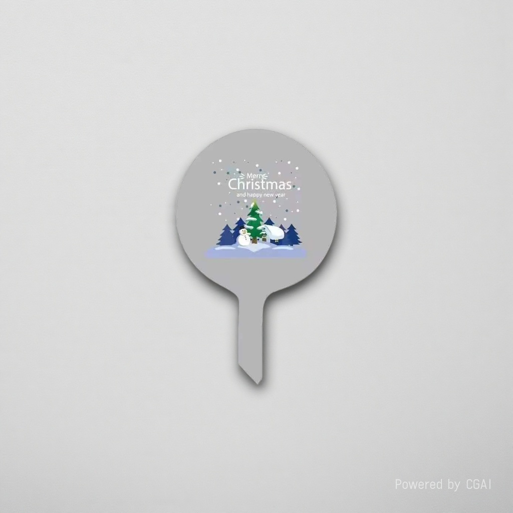 Christmas electric circular decorative sign, Christmas hat souvenir, Christmas-themed decoration details Picture