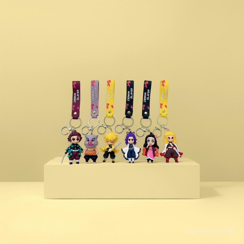 Anime character badminton keychain pendant, pull-up key chain, fashionable and trendy accessory details Picture