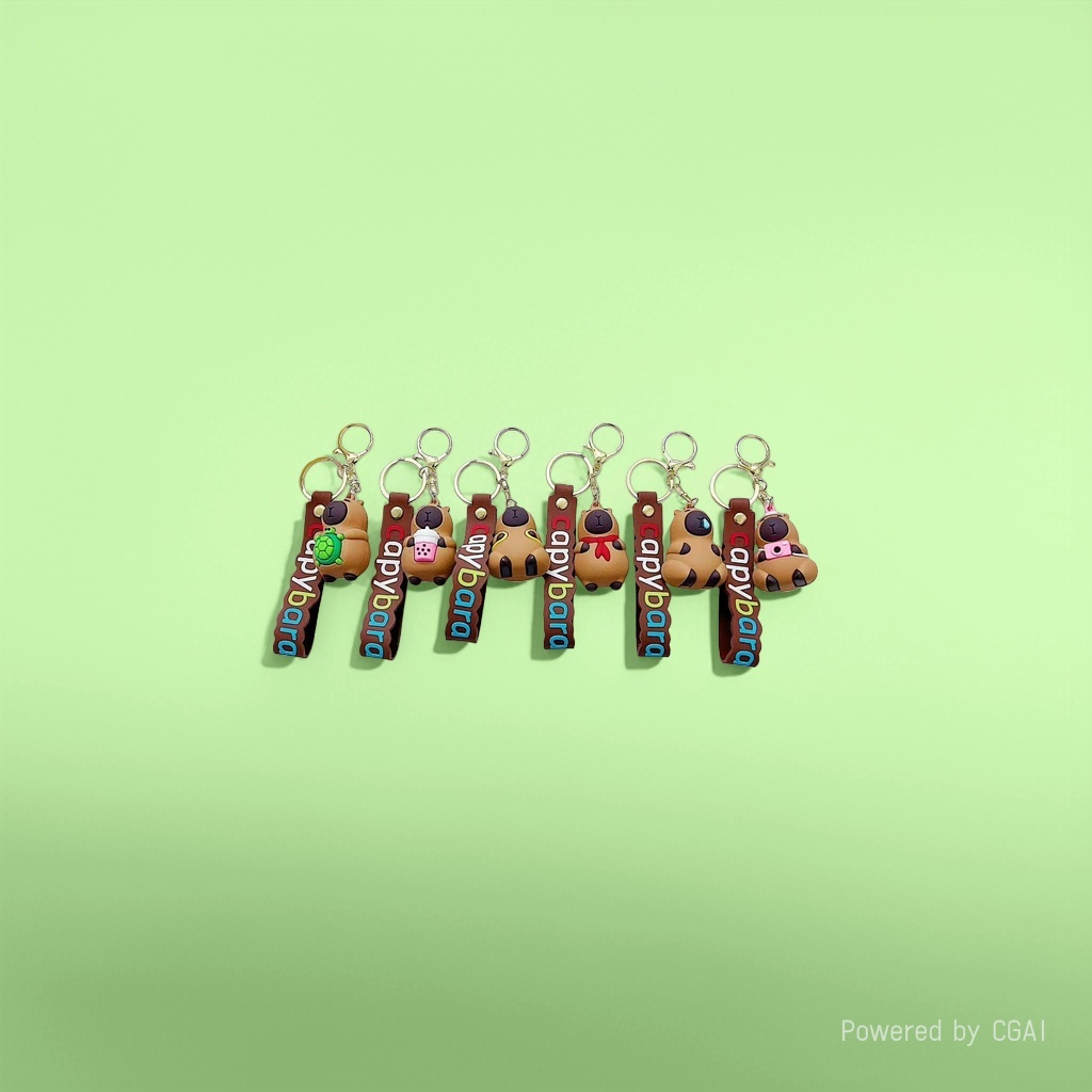 Wholesale of new Capybara Capybara keychains, pendants, cute dolls, bags, key chains, claw machines and small gifts details Picture
