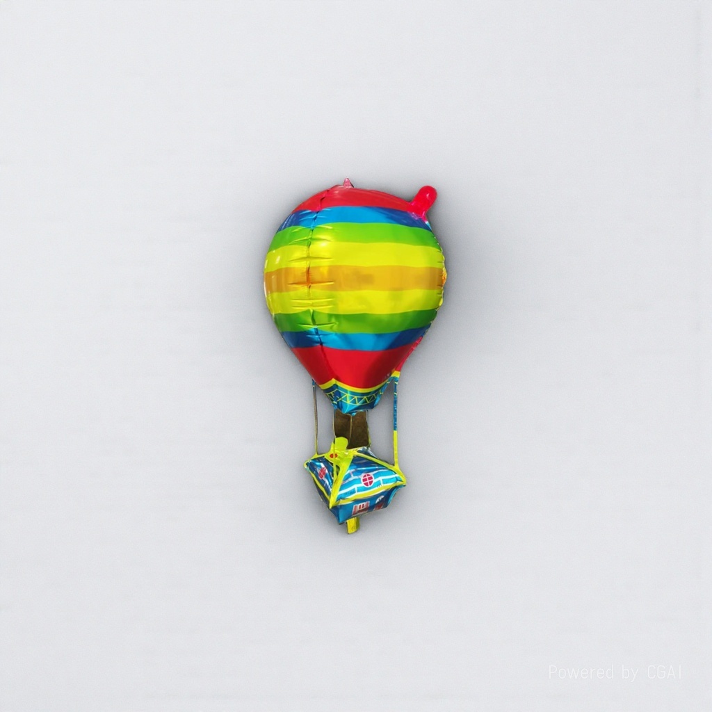 Colorful striped hot air balloons are used for birthday and aluminum film balloon wedding ceremony decoration Item Picture