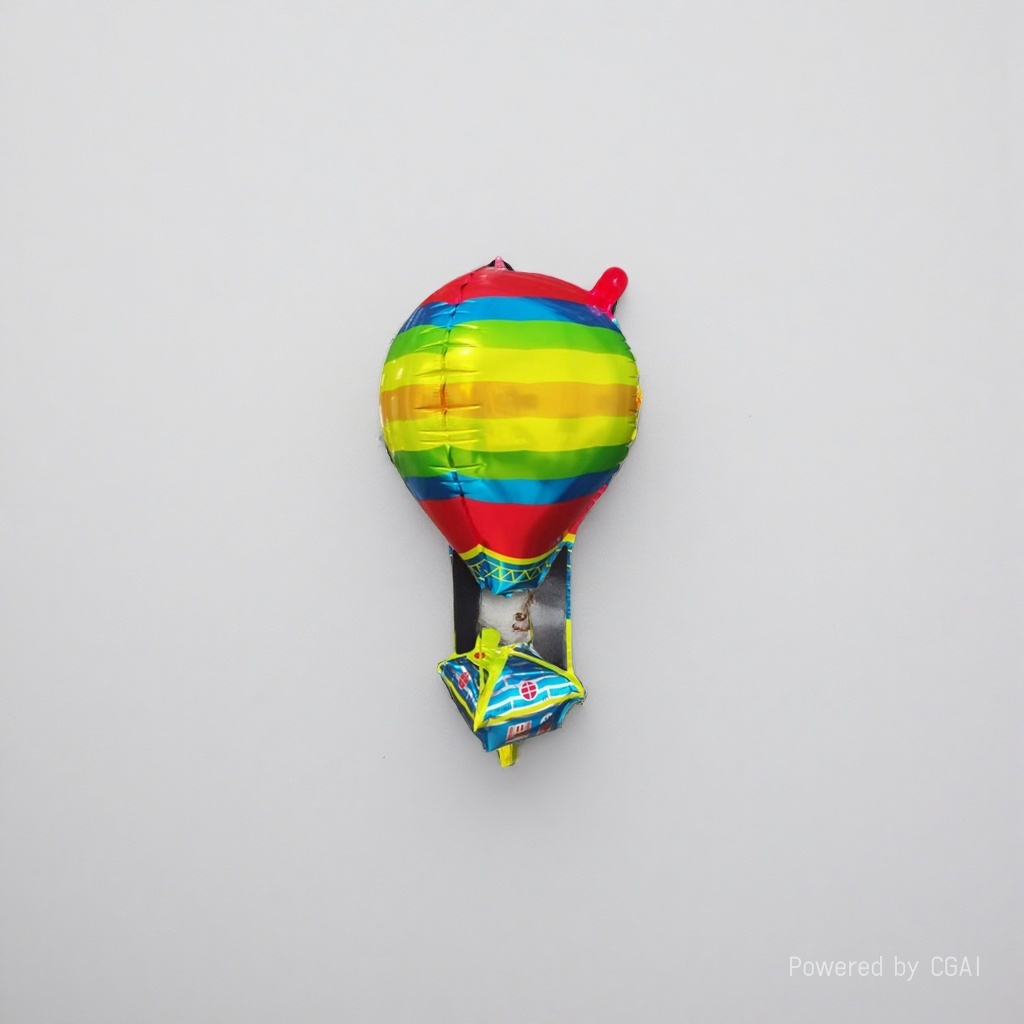 Colorful striped hot air balloons are used for birthday and aluminum film balloon wedding ceremony decoration Application Scenario