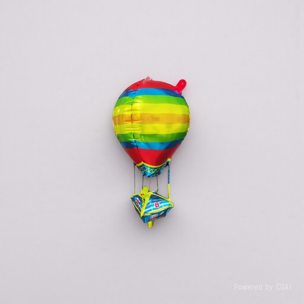 Colorful striped hot air balloons are used for birthday and aluminum film balloon wedding ceremony decoration Specification image