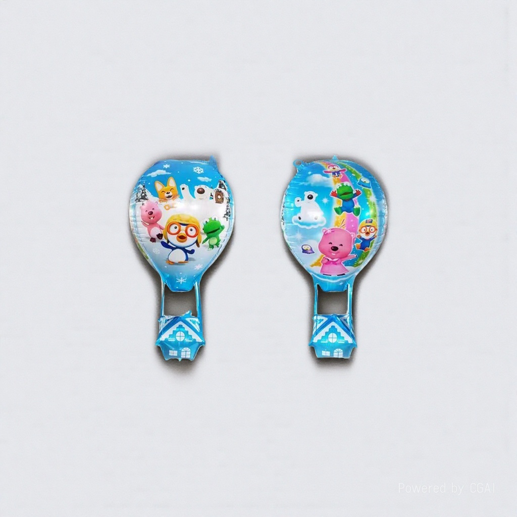 Cartoon-patterned hot air balloons, birthday aluminum film balloons, ceremony and wedding decoration balloons Item Picture