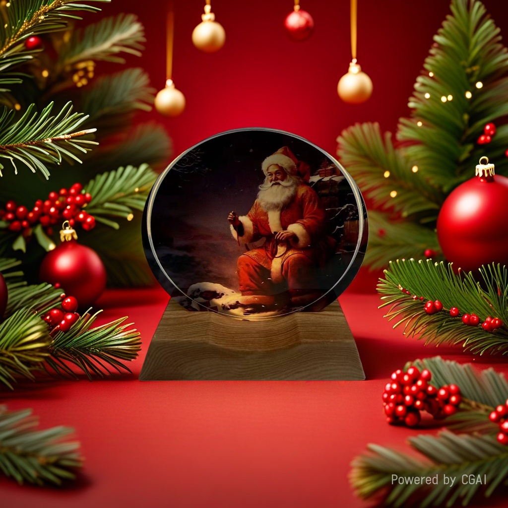 Christmas decorations: Santa Claus crystal ball ornaments, Christmas-themed decorations, Christmas souvenirs Specification image