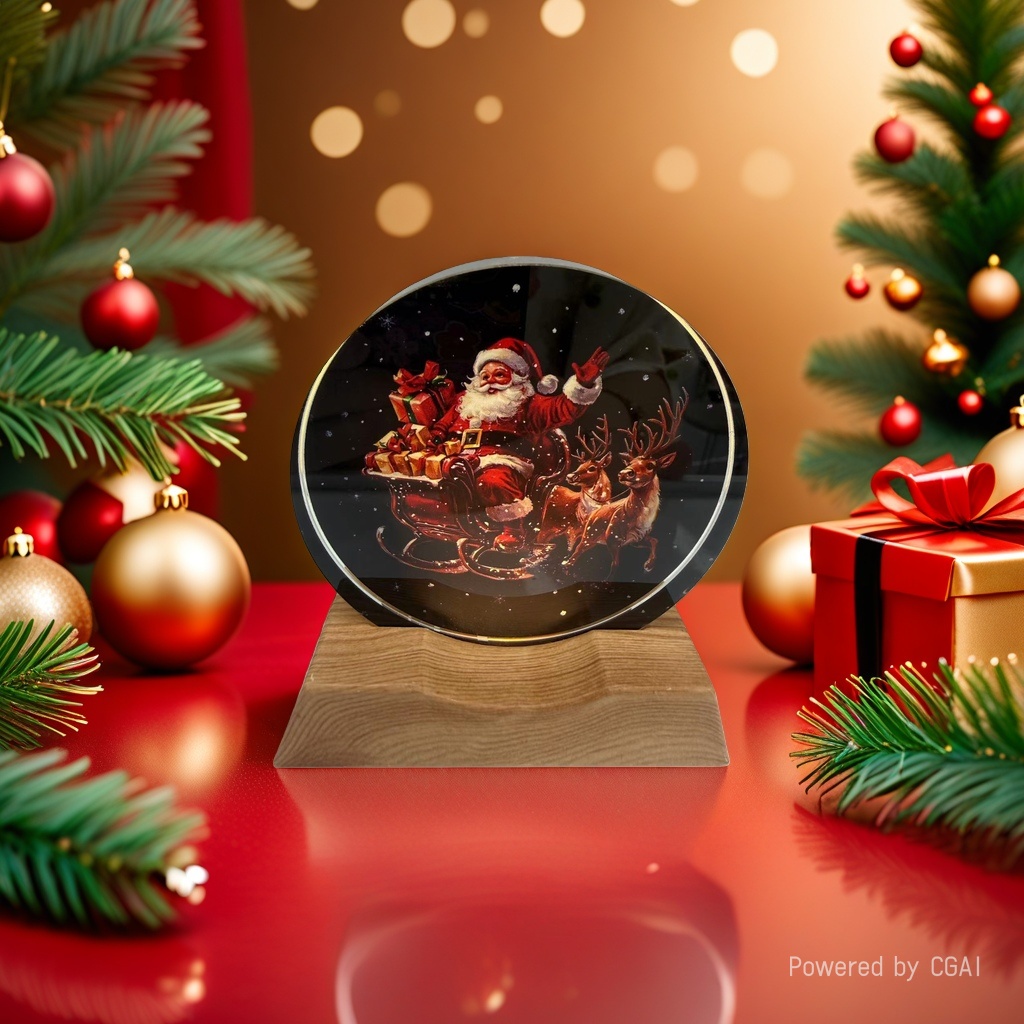 Christmas-themed decorative items, crystal ball ornaments, Christmas-themed decorative items, Christmas souvenirs Application Scenario