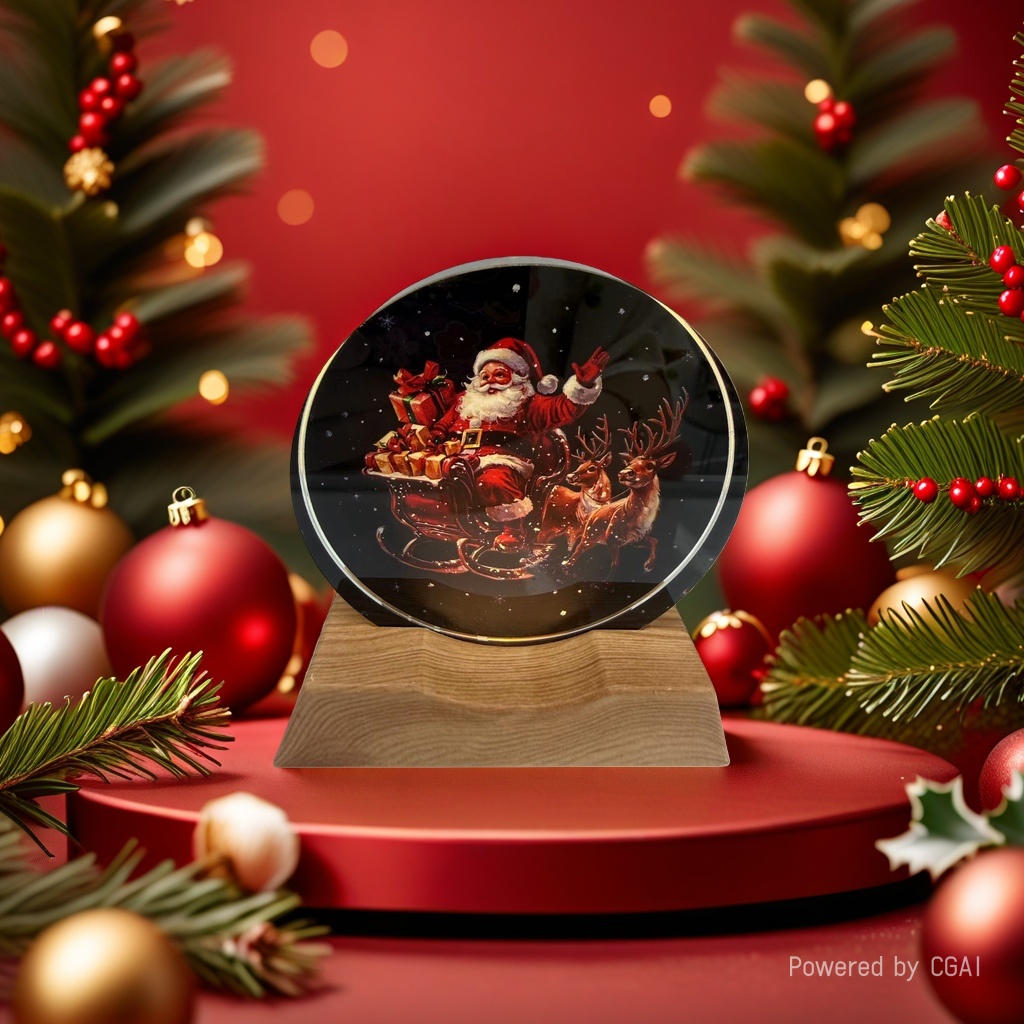 Christmas-themed decorative items, crystal ball ornaments, Christmas-themed decorative items, Christmas souvenirs