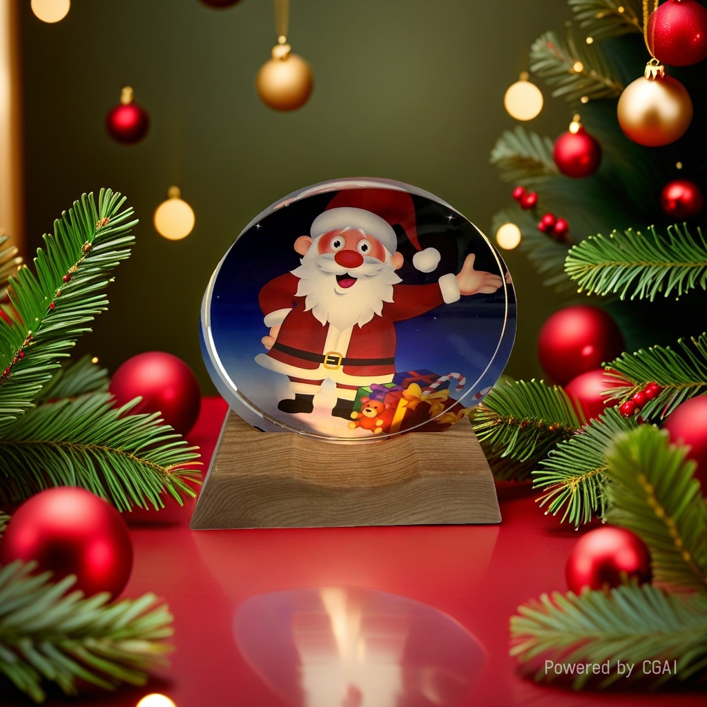 Christmas souvenir, Santa Claus crystal ball ornament, Christmas-themed decoration, Christmas souvenir Specification image