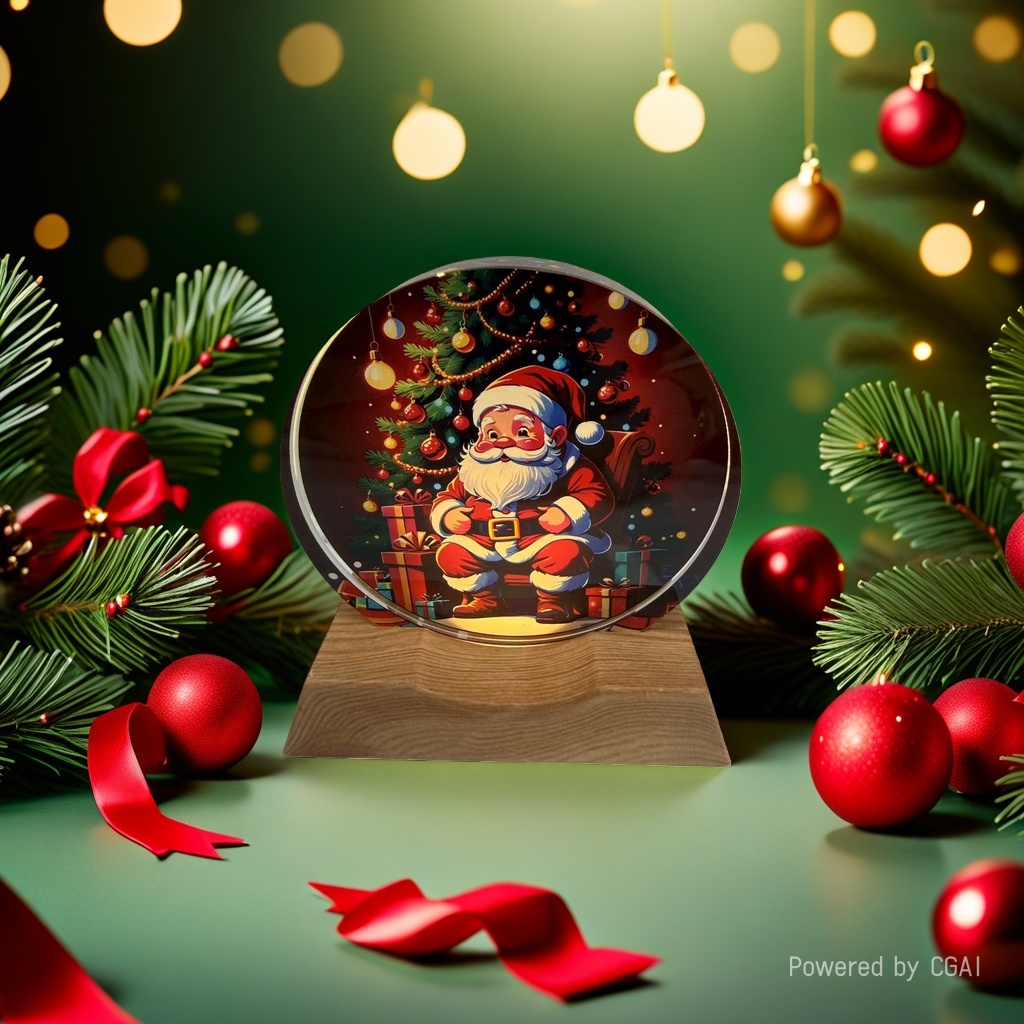 Christmas-themed decorative gifts, Santa Claus crystal ball ornaments, Christmas-themed decorative gifts, Christmas souvenirs Application Scenario