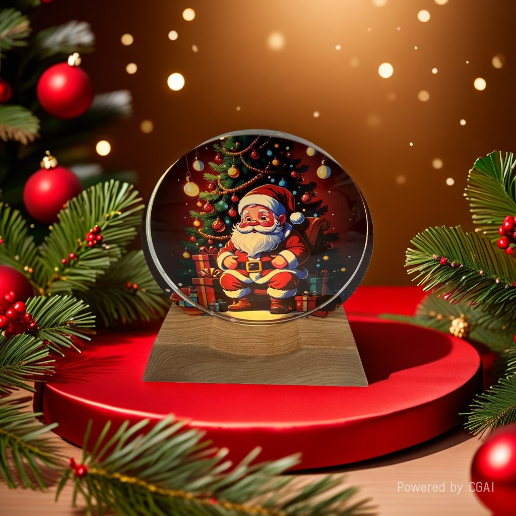 Christmas-themed decorative gifts, Santa Claus crystal ball ornaments, Christmas-themed decorative gifts, Christmas souvenirs Specification image