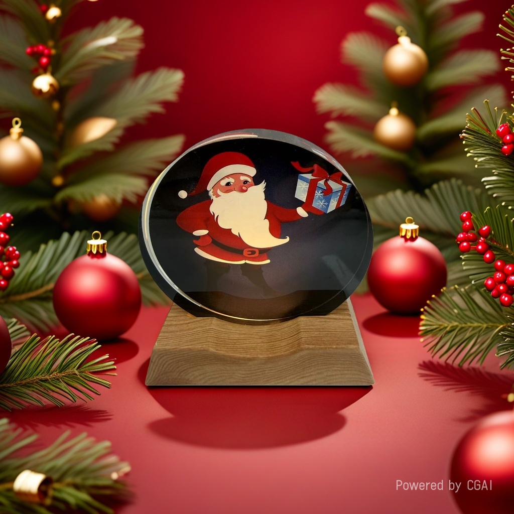 Christmas decorations, Santa Claus crystal ball ornaments, Christmas-themed decorations, Christmas souvenirs