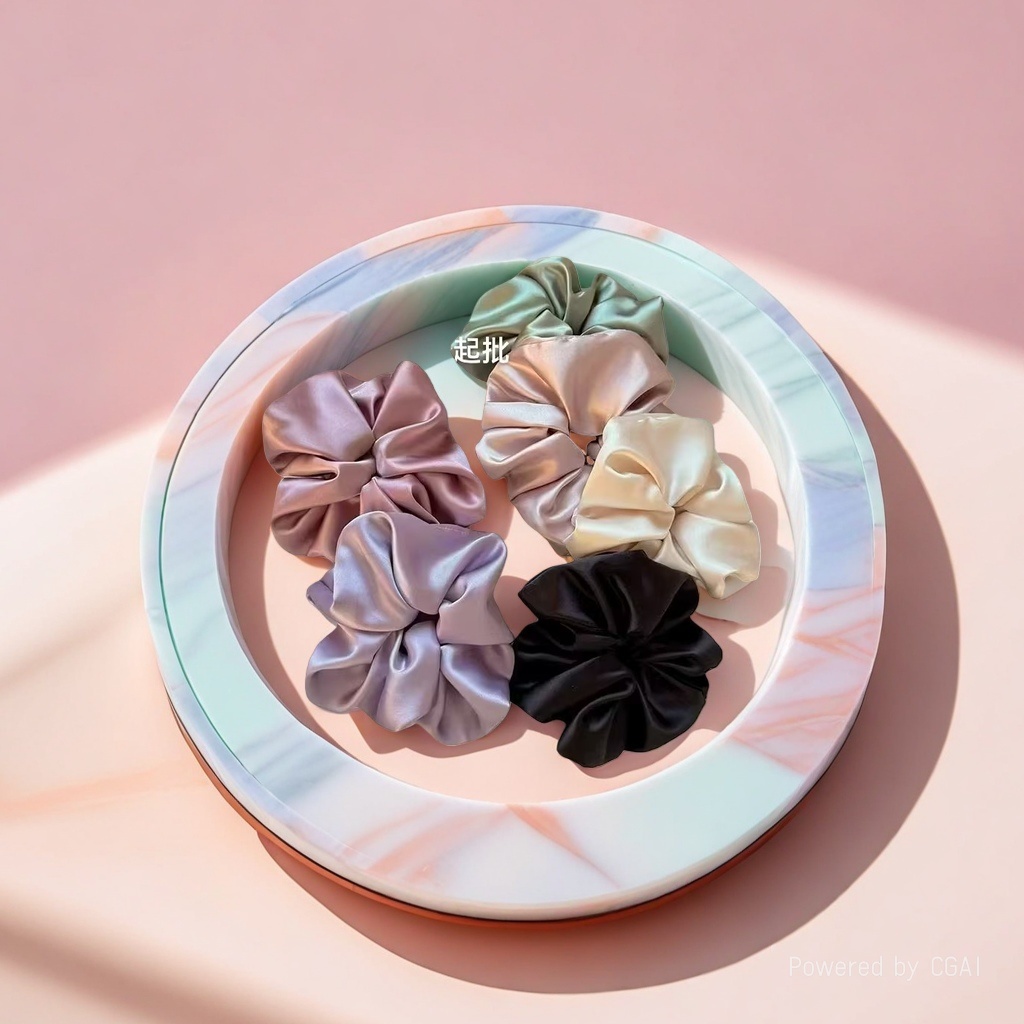 Silk large intestine hair band, hair accessory and fashionable hair rope 095159305 Specification image