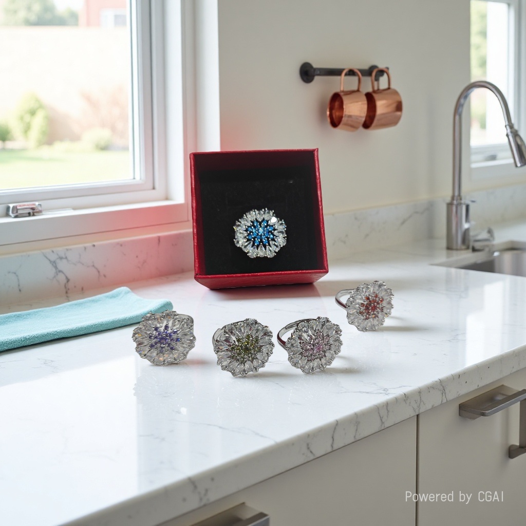 Cross-border new product ring for women, a niche design, fashionable and individual rotating ring, in an Instagram cool and cool style, light luxury Application Scenario