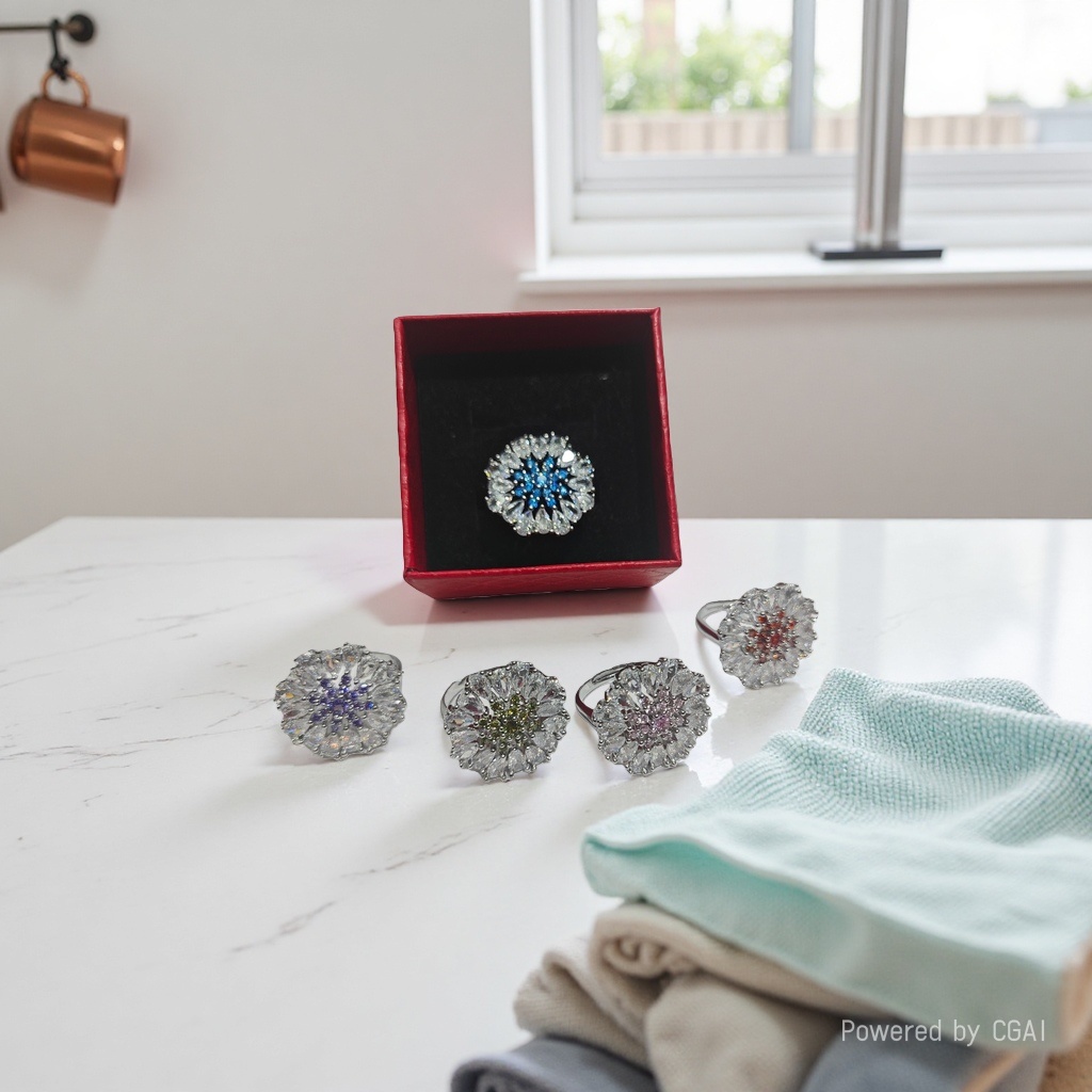 Cross-border new product ring for women, a niche design, fashionable and individual rotating ring, in an Instagram cool and cool style, light luxury Specification image