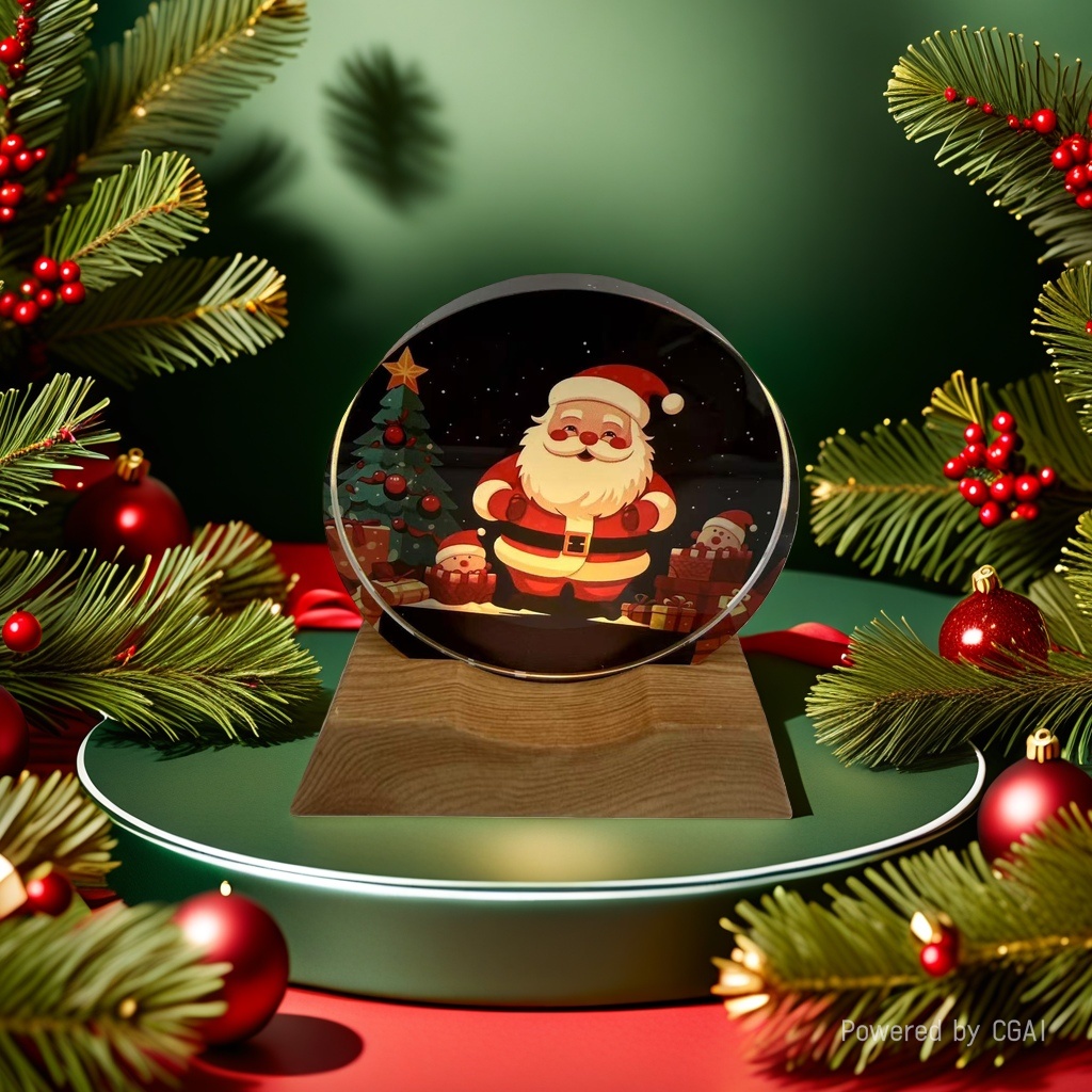 Christmas-themed decorations, Santa Claus crystal ball ornaments, Christmas-themed ornaments, Christmas souvenirs Application Scenario