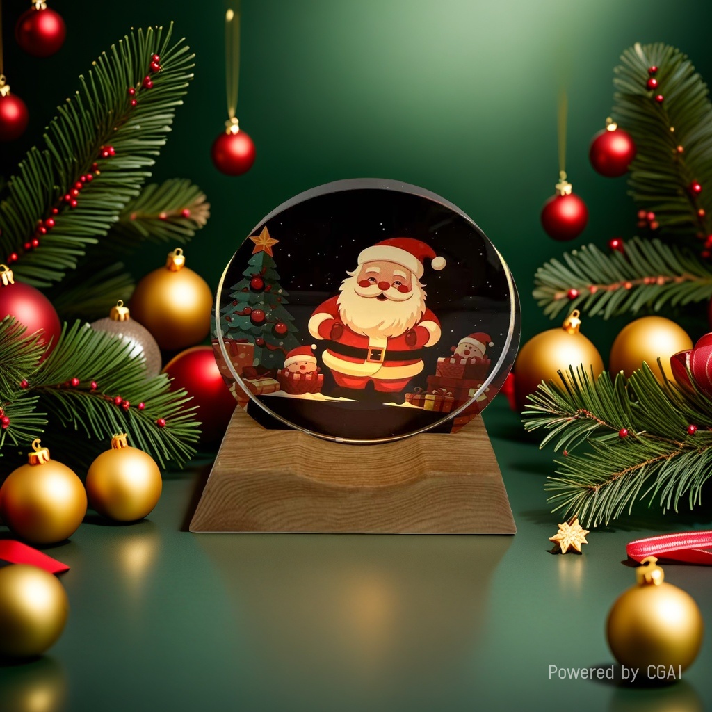 Christmas-themed decorations, Santa Claus crystal ball ornaments, Christmas-themed ornaments, Christmas souvenirs Specification image