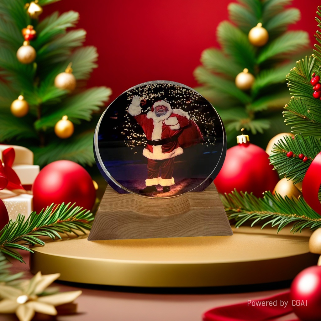 Christmas decorations, Santa Claus crystal ball ornaments, Christmas-themed decorations, Christmas souvenirs