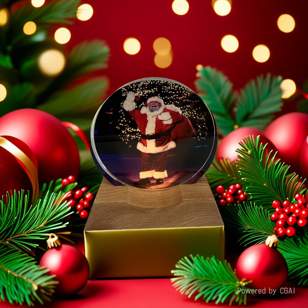 Christmas decorations, Santa Claus crystal ball ornaments, Christmas-themed decorations, Christmas souvenirs details Picture