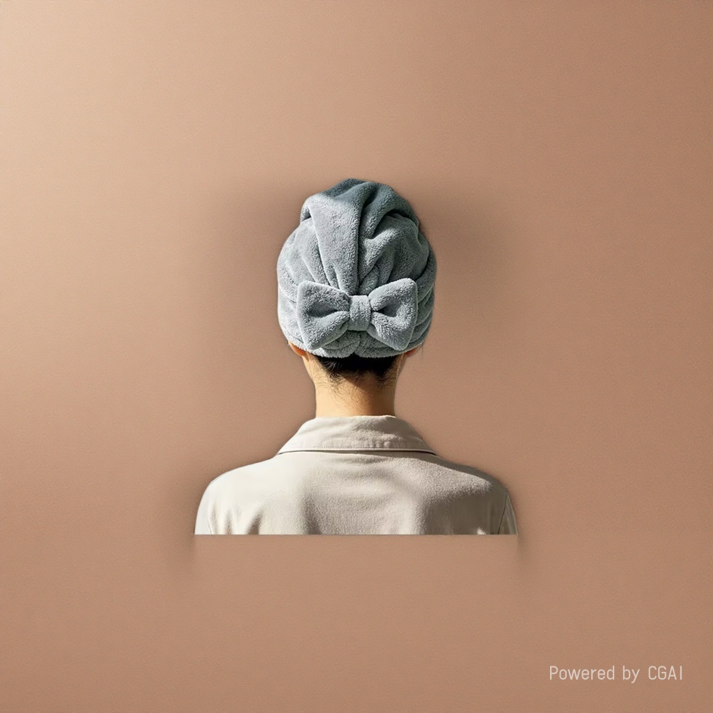 Futian coral velvet dry hair cap, water-absorbing bow, princess headscarf, ladies' bathing and hair drying, soft and non-shedding