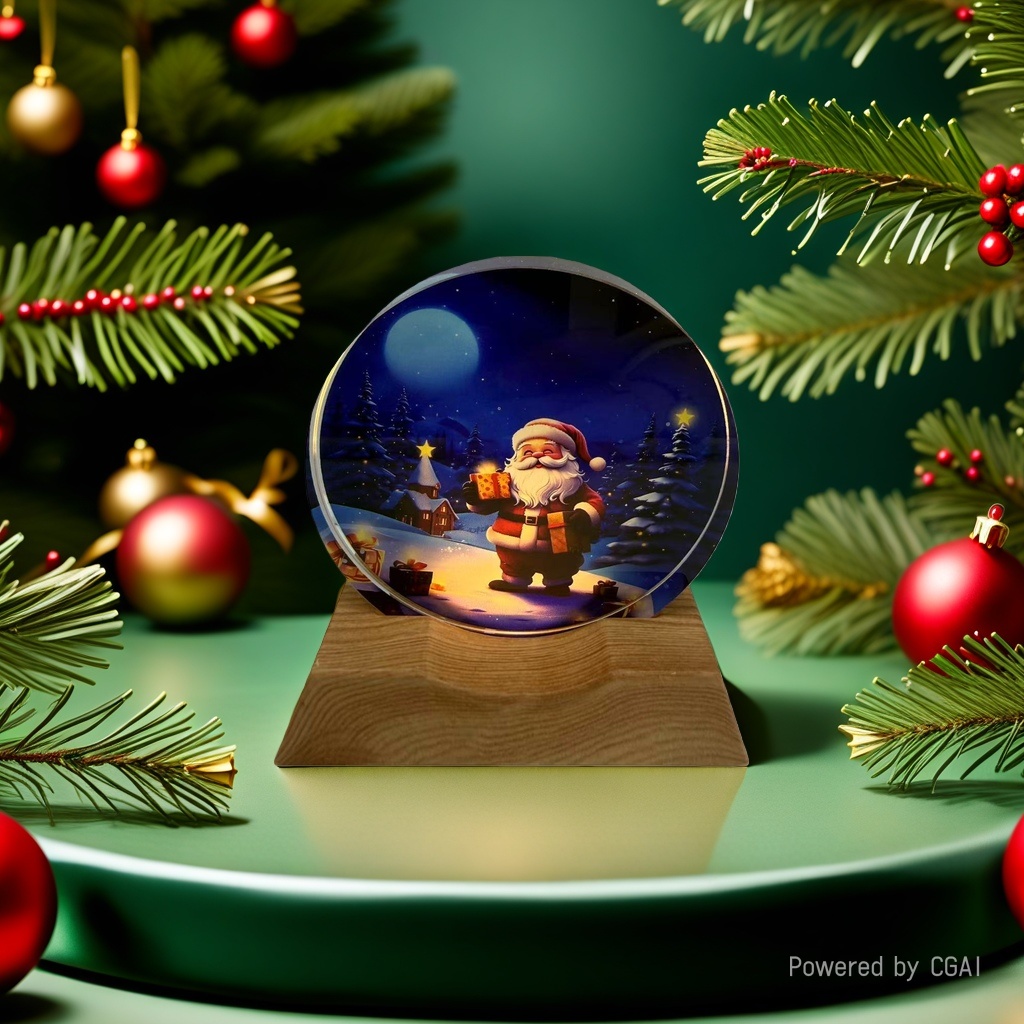 Christmas round decorative lights, Santa Claus crystal ball ornaments, Christmas-themed decorations, Christmas souvenirs Application Scenario