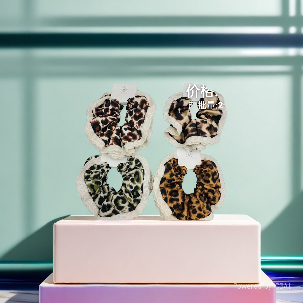 Large intestine hair bands, hair accessories and hair ties are fashionable and versatile hair tying products for ladies Specification image