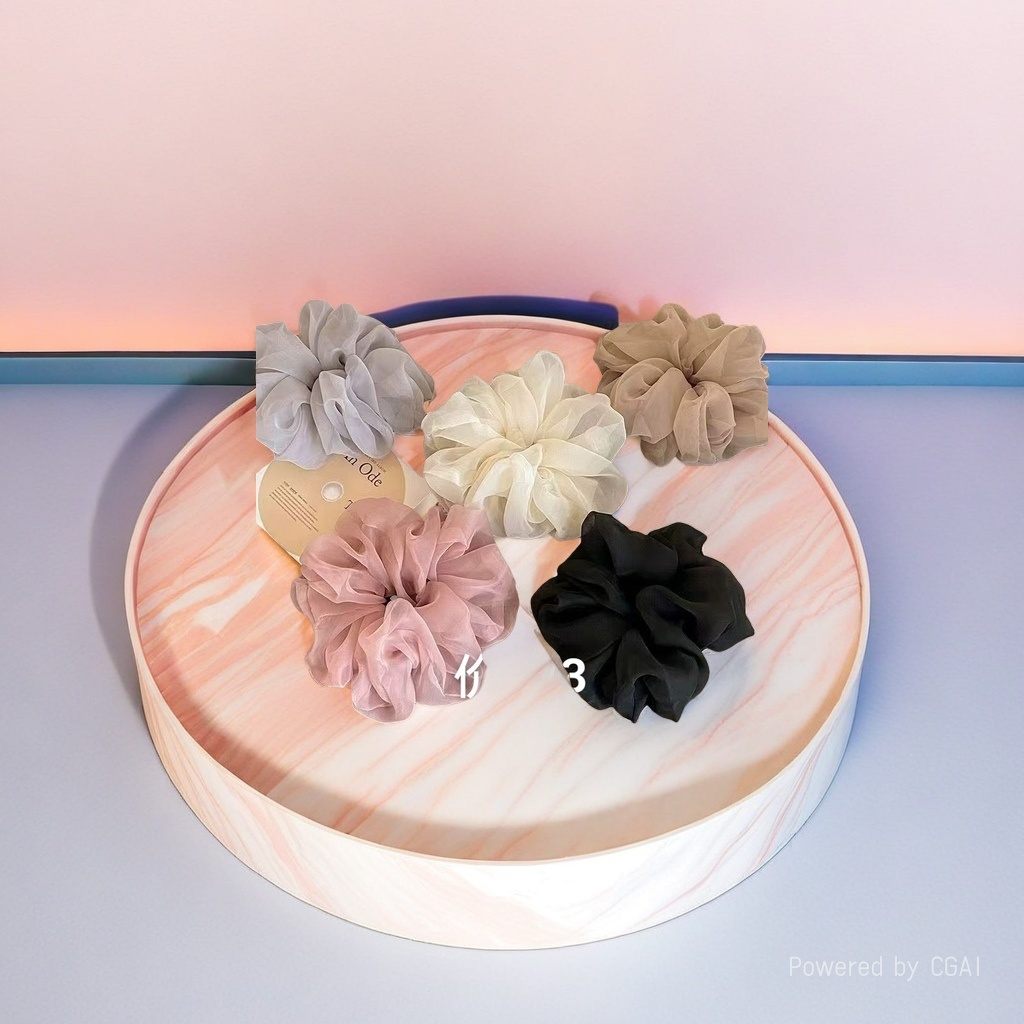 The large intestine hair band, hair accessory and hair rope are fashionable, versatile, highly elastic and won't damage your hair details Picture