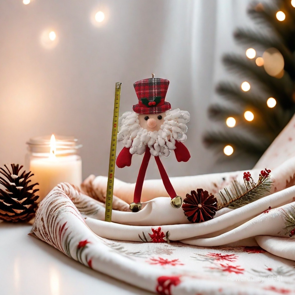 Santa Claus dolls, Christmas hats, holiday decorations and souvenirs
