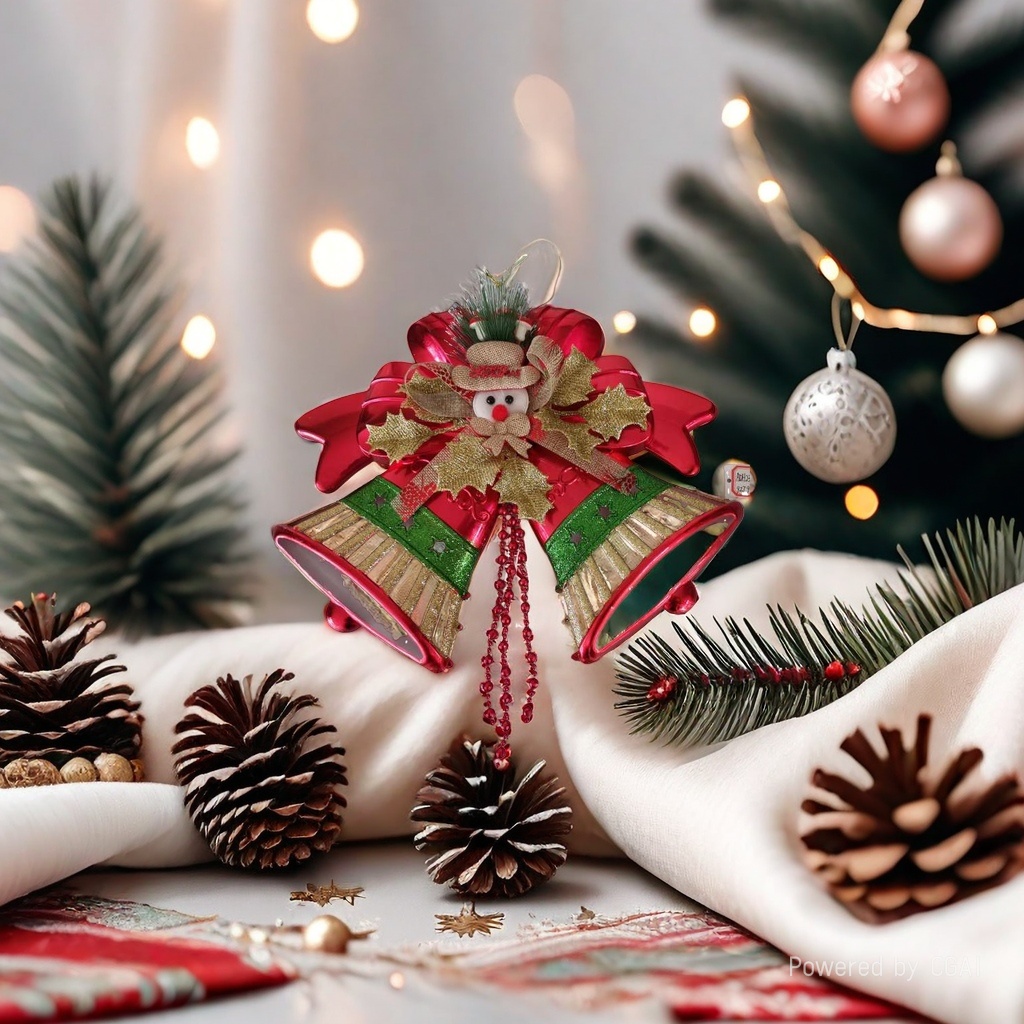 Christmas bell pendant as a gift decoration Application Scenario