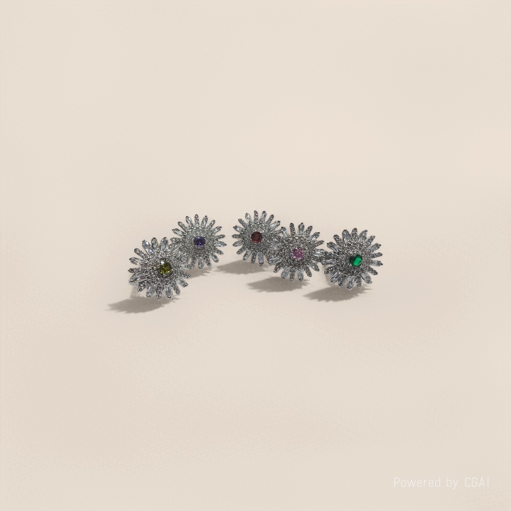 Flower-shaped colored zirconium ring Application Scenario