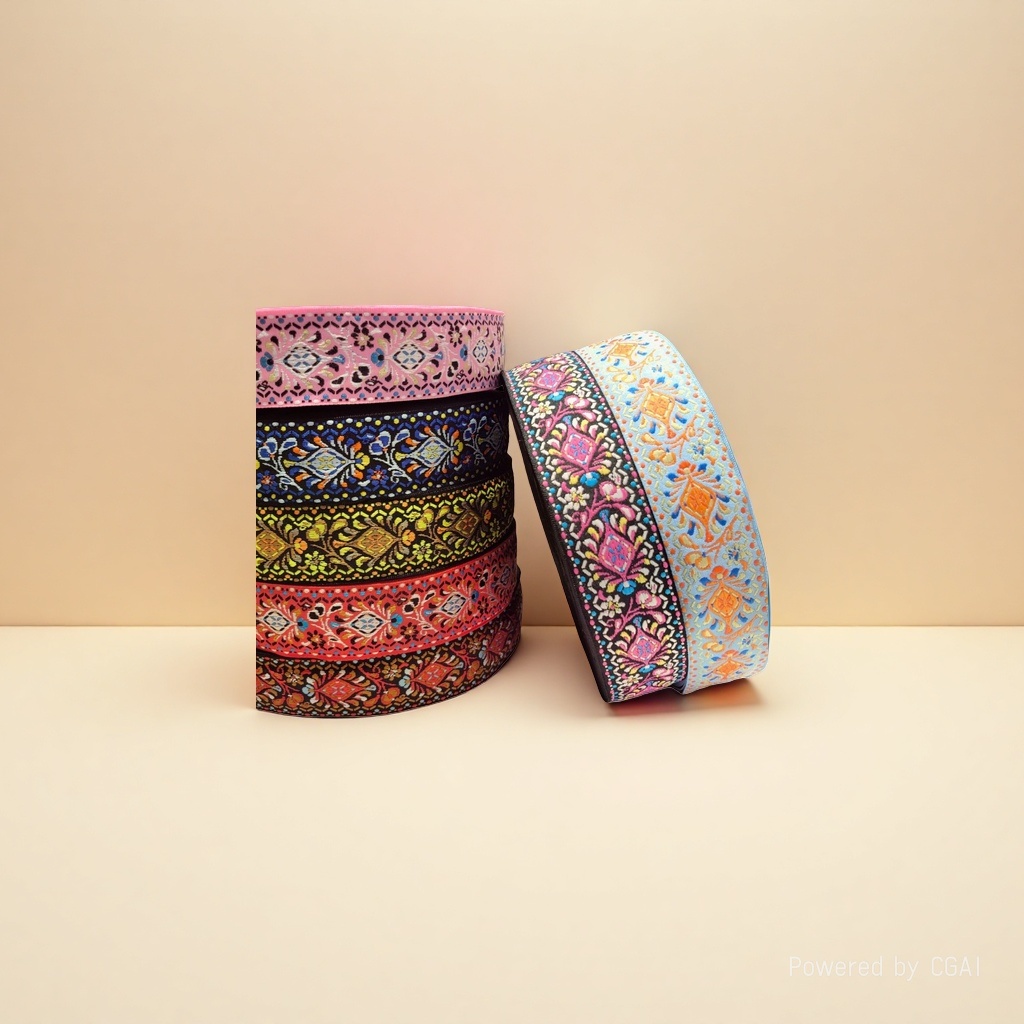 En stock 4.0cm retro totem étnico patrón jacquard cinta de encaje ropa étnica cinta accesorios al por mayor 111034624 Application Scenario