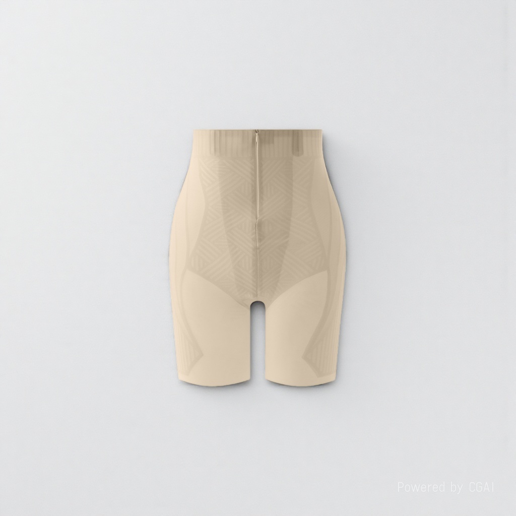 Beige high-waisted shaping shorts, women's European and American style buttocks pants, summer yoga wear, 5D peachy buttocks underwear Beige high-waisted shaping shorts, women's European and American style buttocks pants, summer yoga wear, 5D peachy buttocks underwear