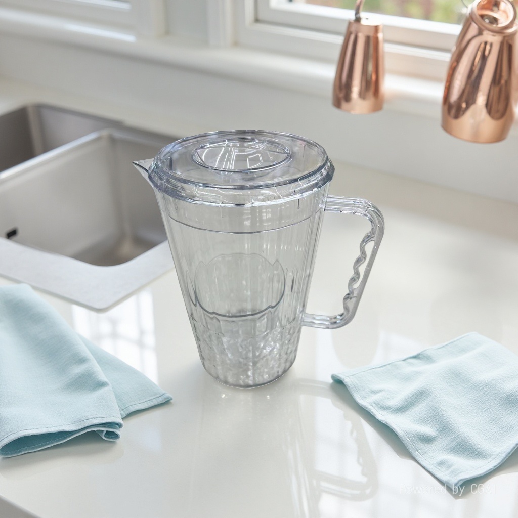 PET钻石纹冷水壶透明PET塑料水壶日用百货塑料水壶13*20.8