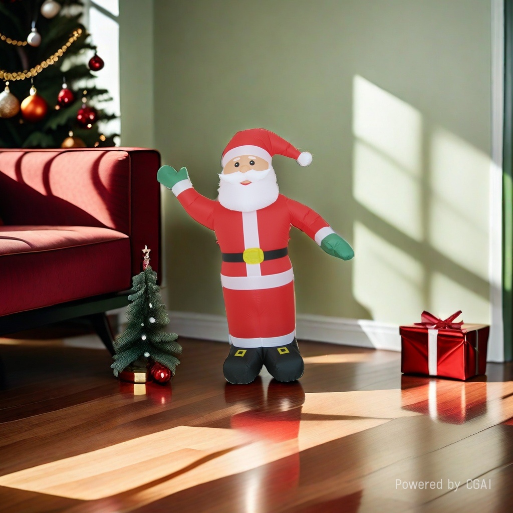 Cartoon Santa Claus inflatable figurines, Christmas atmosphere decoration, Christmas holiday decorations, inflatable toys Specification image