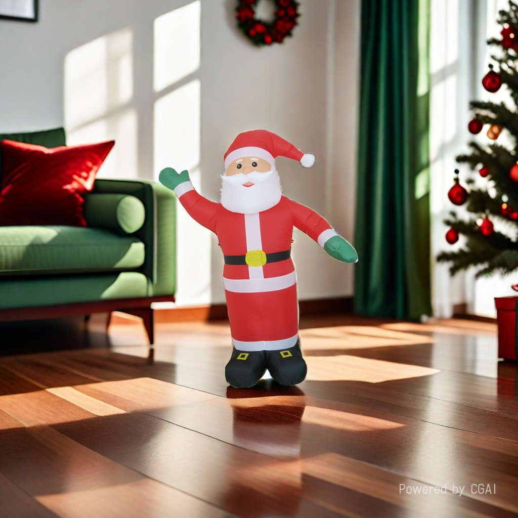 Cartoon Santa Claus inflatable figurines, Christmas atmosphere decoration, Christmas holiday decorations, inflatable toys