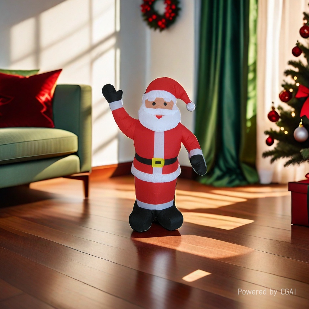 1.8-meter laser version of the cartoon Santa Claus inflatable doll