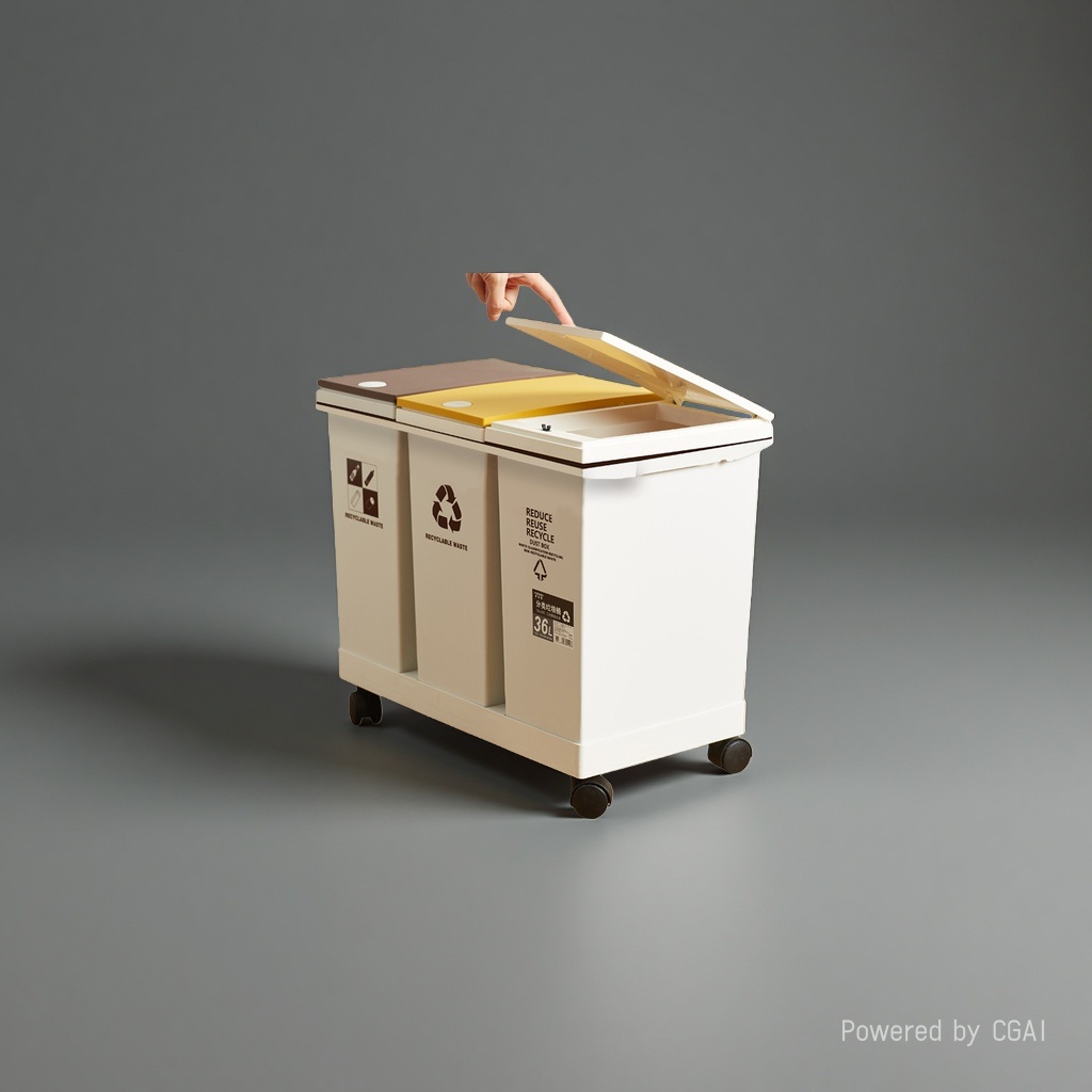 Desktop classification smart trash can, small household trash can for hotels Application Scenario