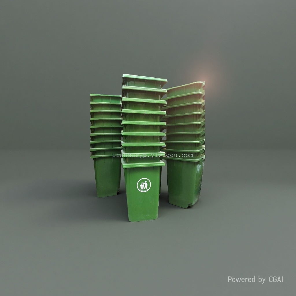 Green desktop small trash can, smart sensor trash can for hotels details Picture